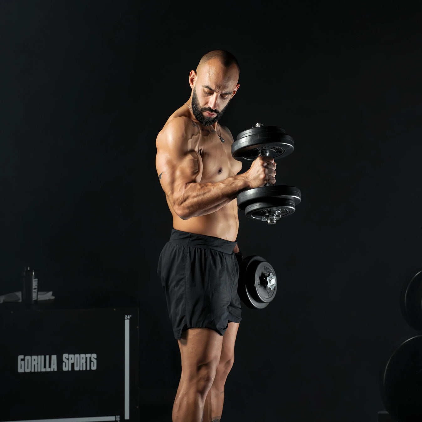 Ensemble d'haltères 20 kg en plastique