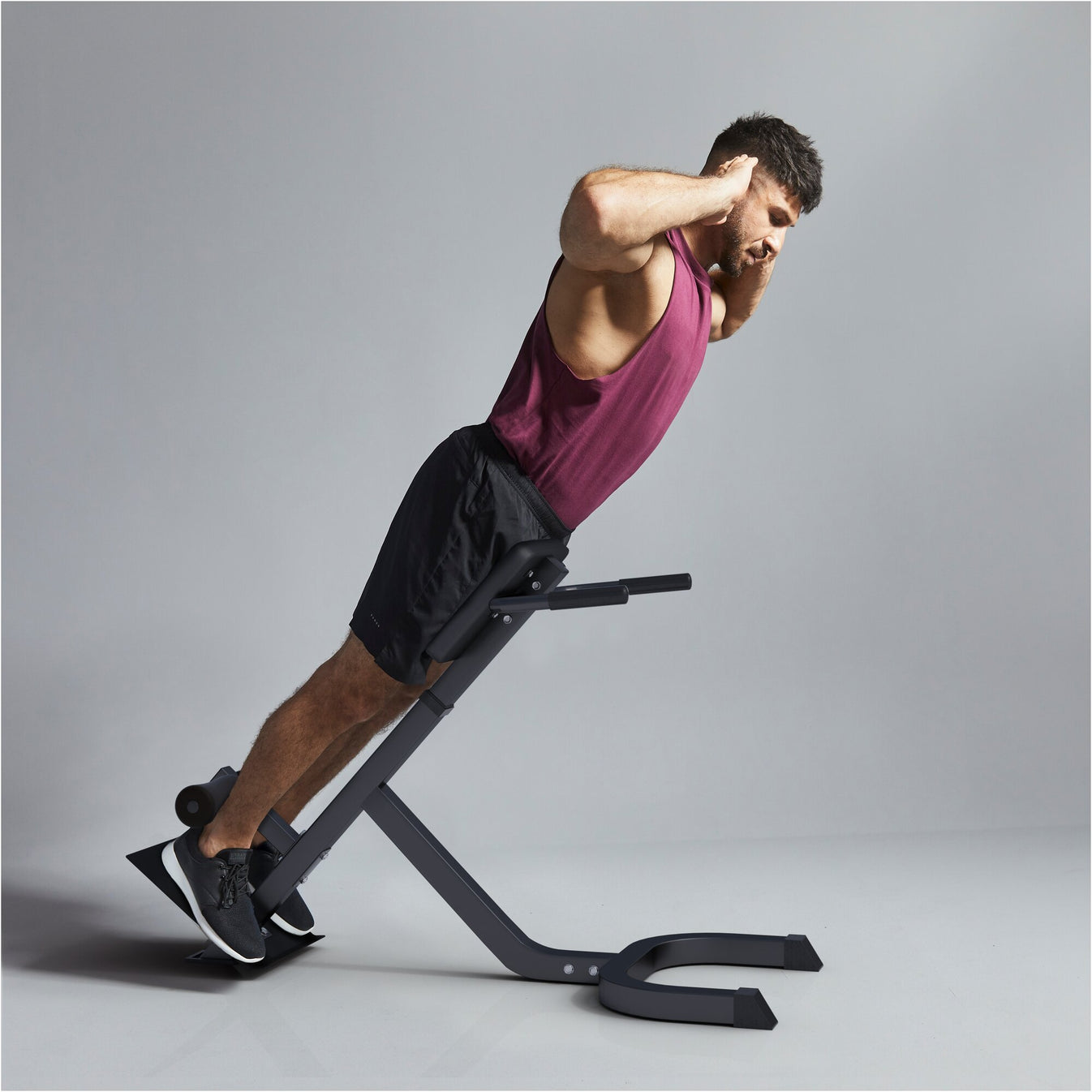 Chaise romaine Hyperextension Bank noire