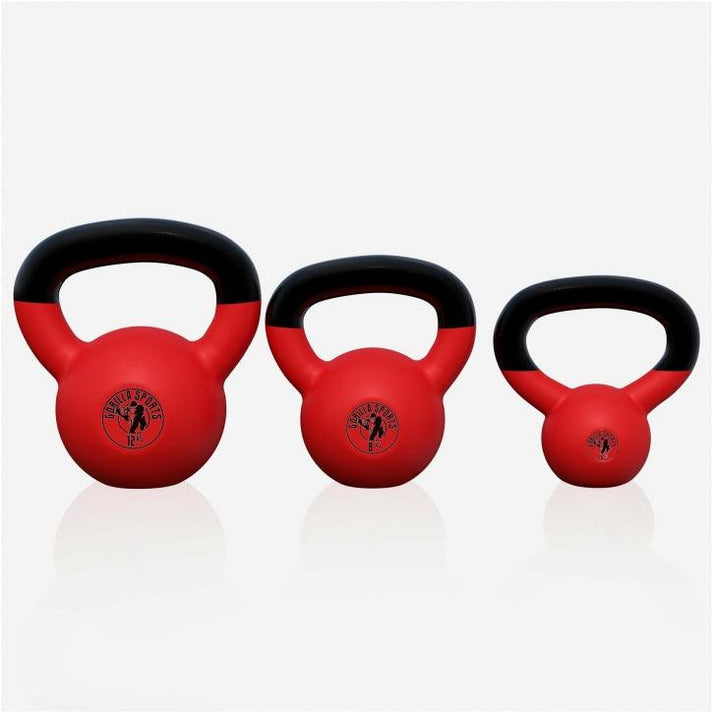 Voordeelset Kettlebells 4, 8 en 12 kg Rubber Coating
