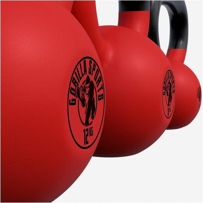 Voordeelset Kettlebells 4, 8 en 12 kg Rubber Coating