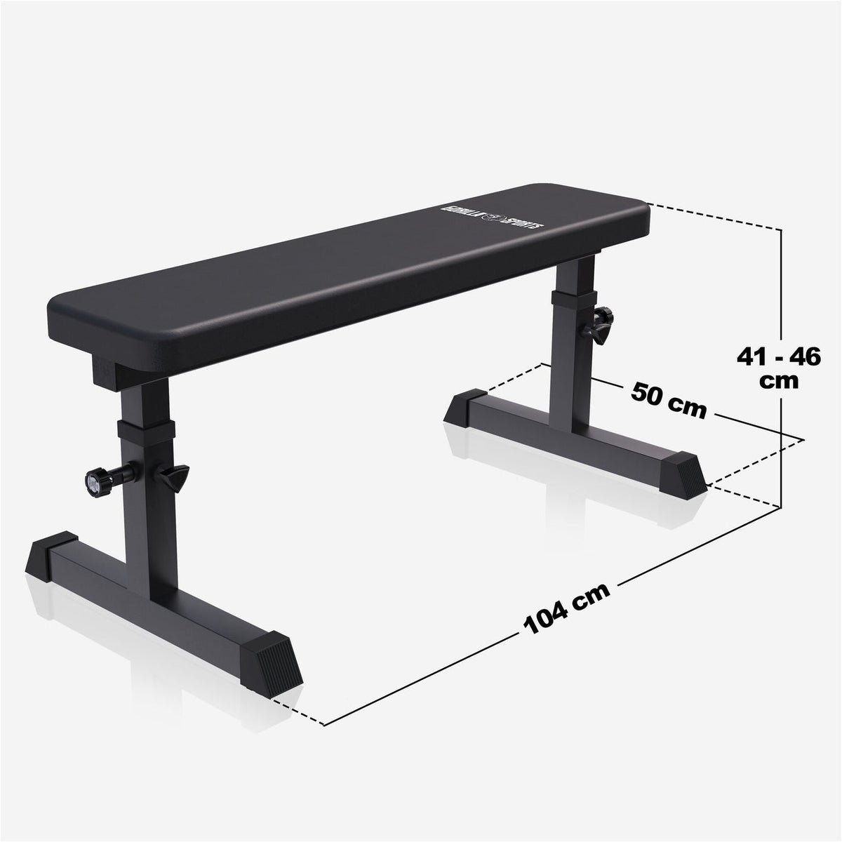 Adjustable Flat Weight Bench White