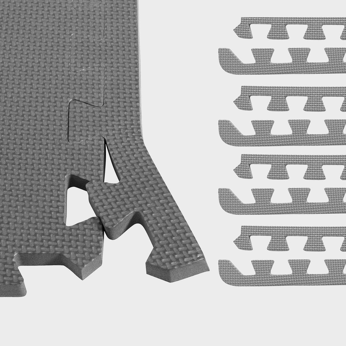 8 End Pieces for Floor Protection Mats Gray