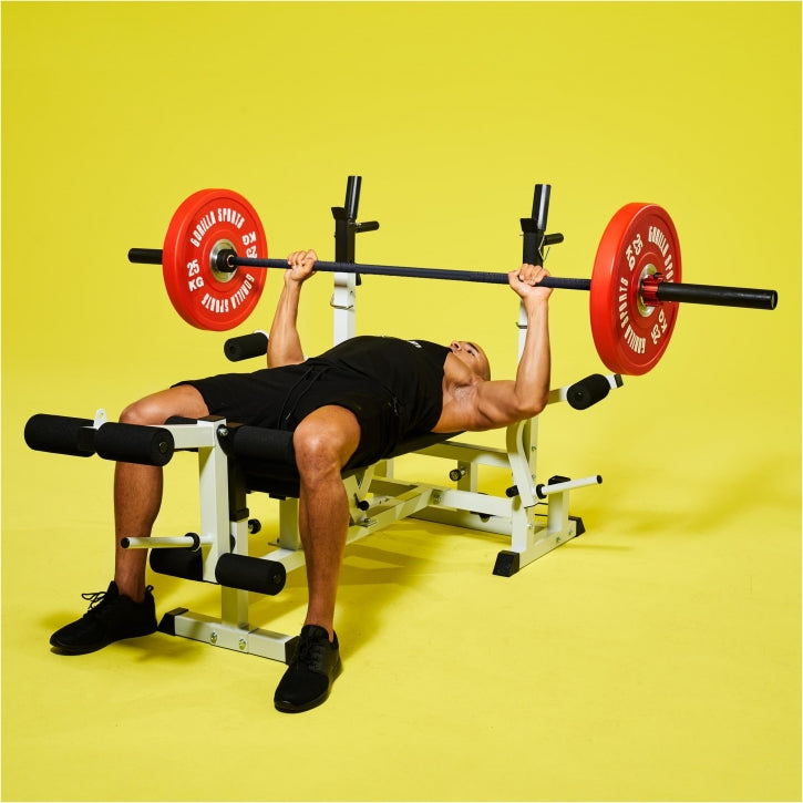 Gorilla Sports Olympische halterstang 220 cm - 50/51 mm Zwart
