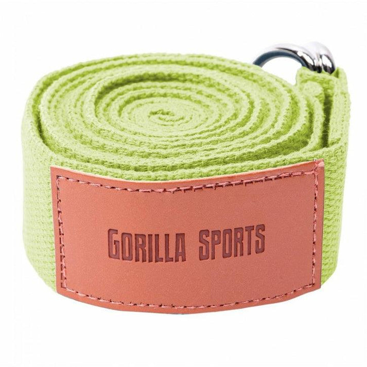 Yoga strap 260 x 3.8 cm Green