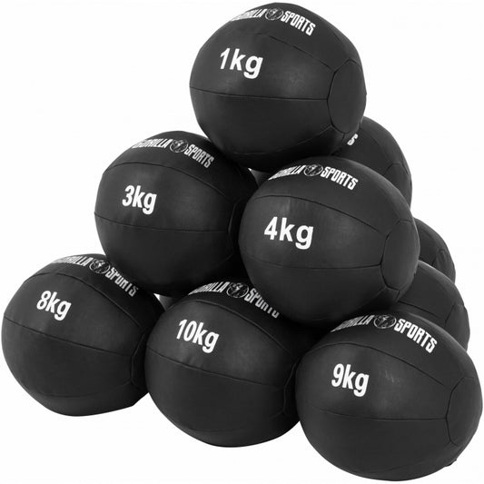 Medicine ball set 55 kg leer