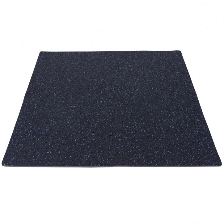 Sportschool Vloer Beschermingsmatten Rubber 4 matten + 8 eindstukken Blauw