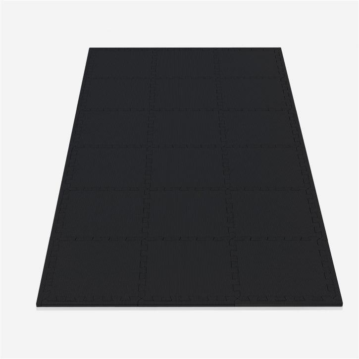 Floor Protection Mats 30 x 30 cm 18 mats incl. end pieces Black