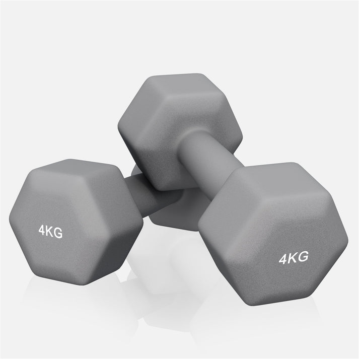 Vinyl halterset 2 x 4 kg
