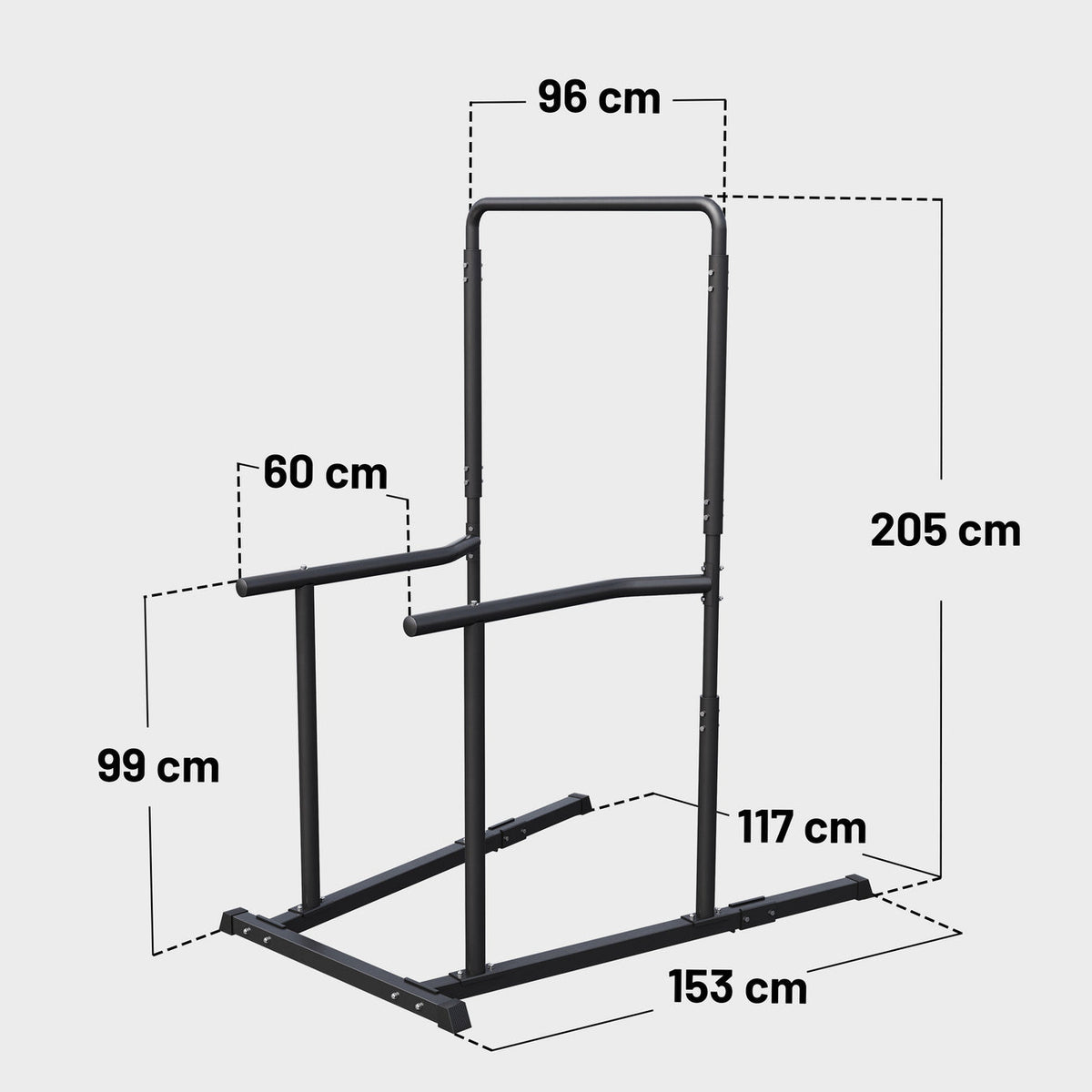 Power tower - optrek- en dipstation