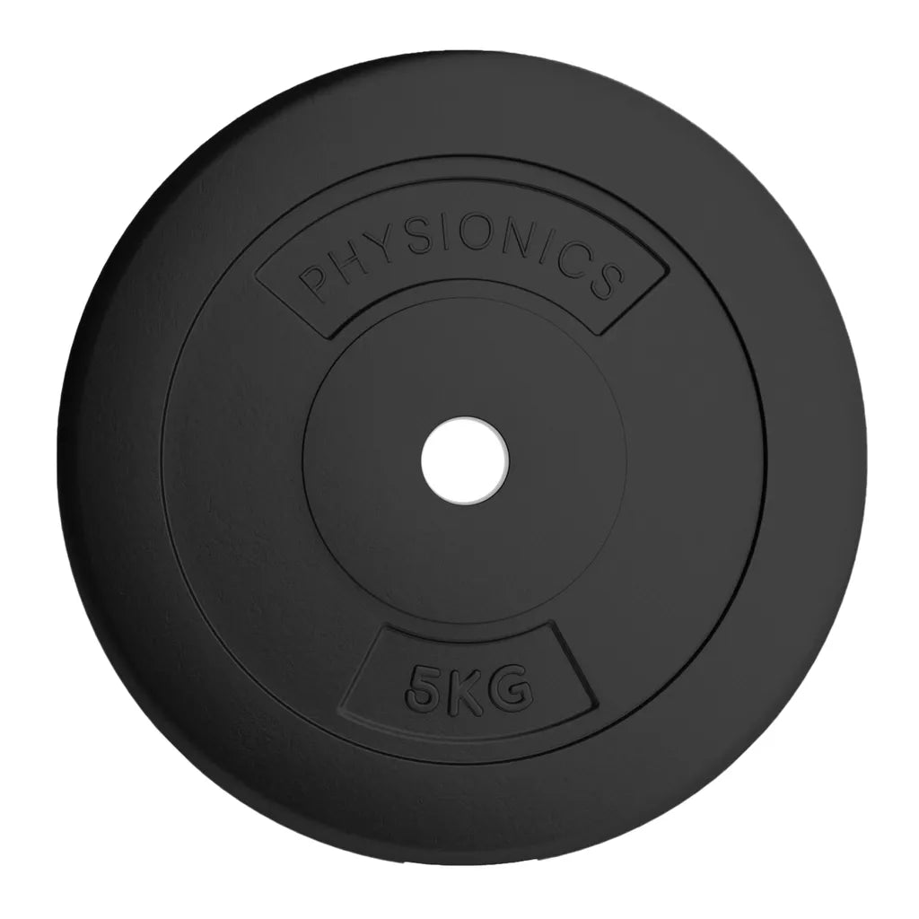 Disques de poids en plastique Physionics 2 x 5 kg