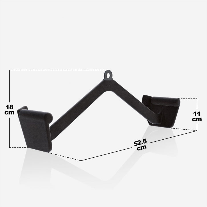 Gorilla Sports Brede roeigreep zwart rubber