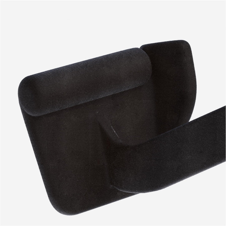 Gorilla Sports Brede roeigreep zwart rubber