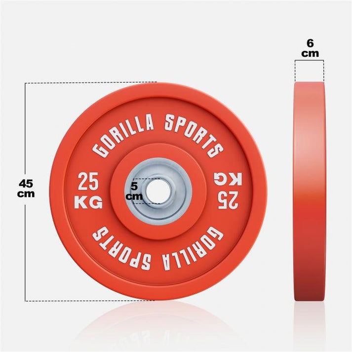 Gorilla Sports Bumper Plate 25 kg