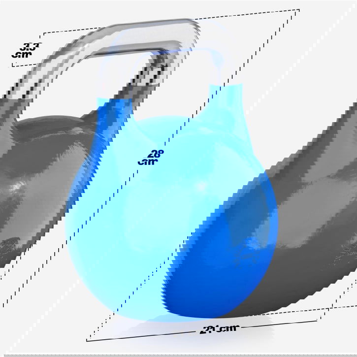 Gorilla Sports Competitie kettlebell 12 kg Staal