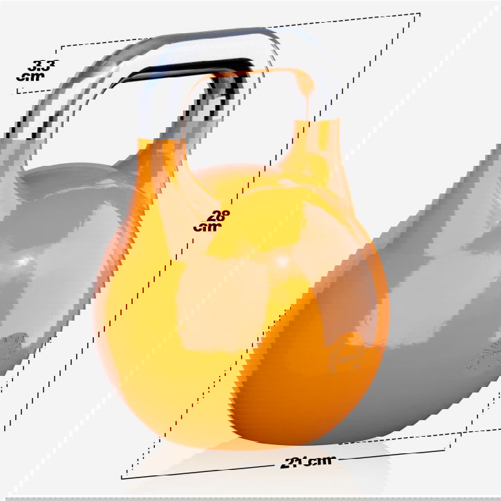 Gorilla Sports Competitie kettlebell 28 kg Staal
