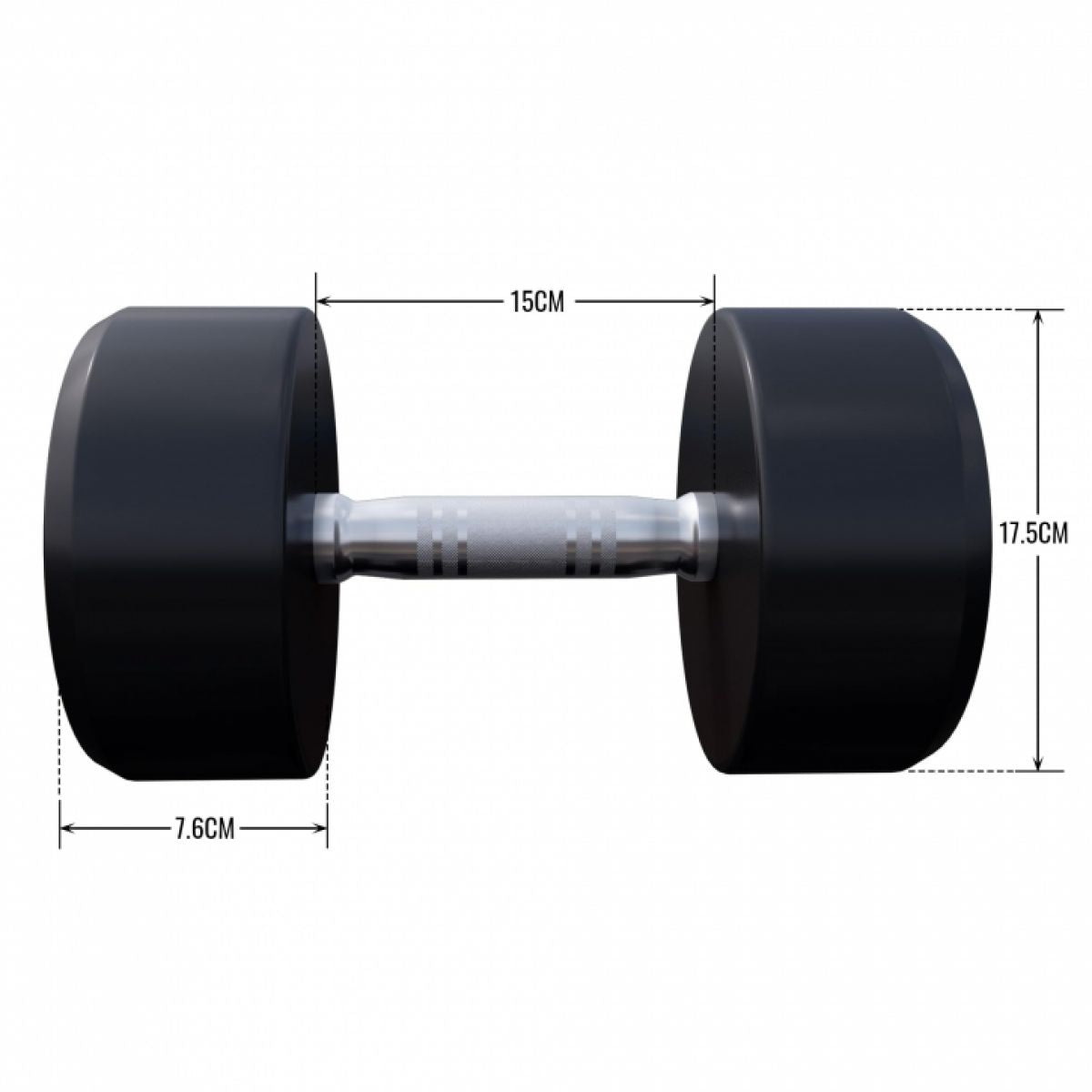 Gorilla Sports Dumbell 17,5 kg