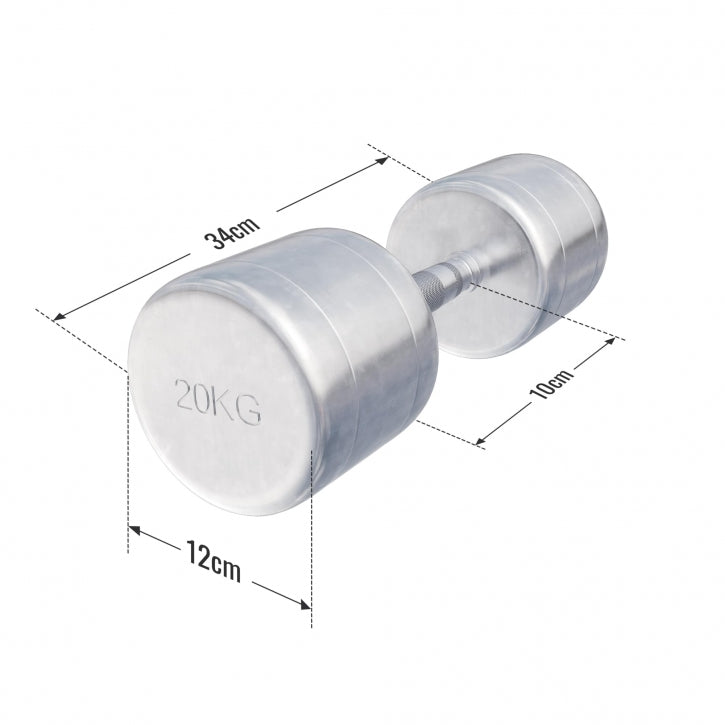 Gorilla Sports Dumbell 20 kg (1 x 20 kg) Chroom