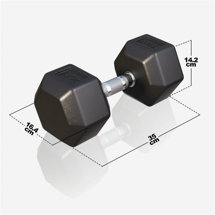 Gorilla Sports Dumbell hexagon 17,5 kg