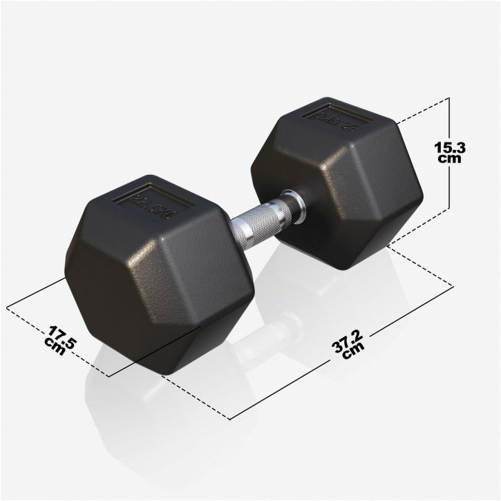 Gorilla Sports Dumbell hexagon 22,5 kg