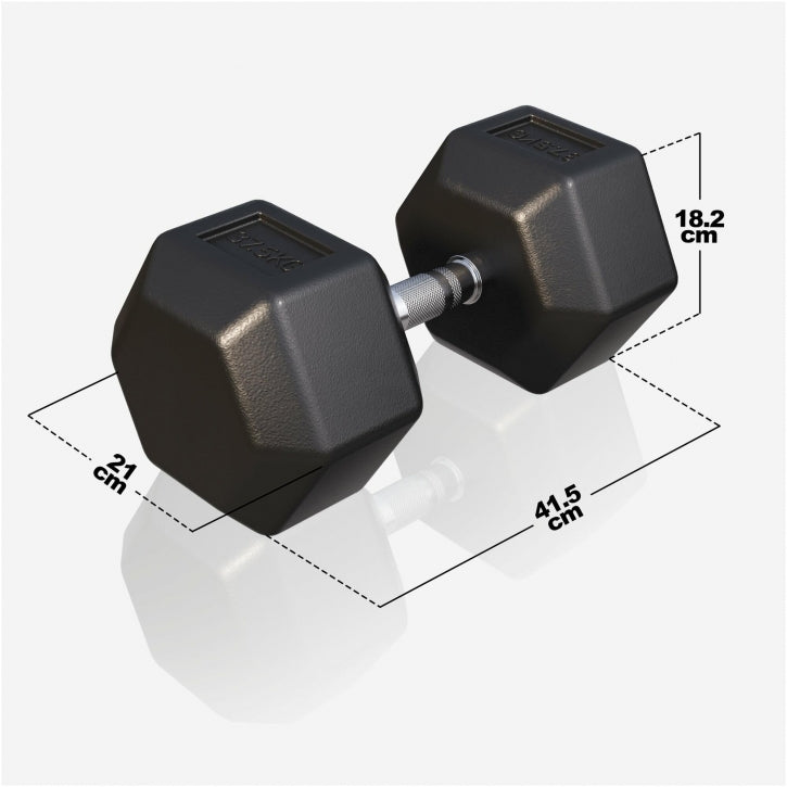 Gorilla Sports Dumbell hexagon 37,5 kg
