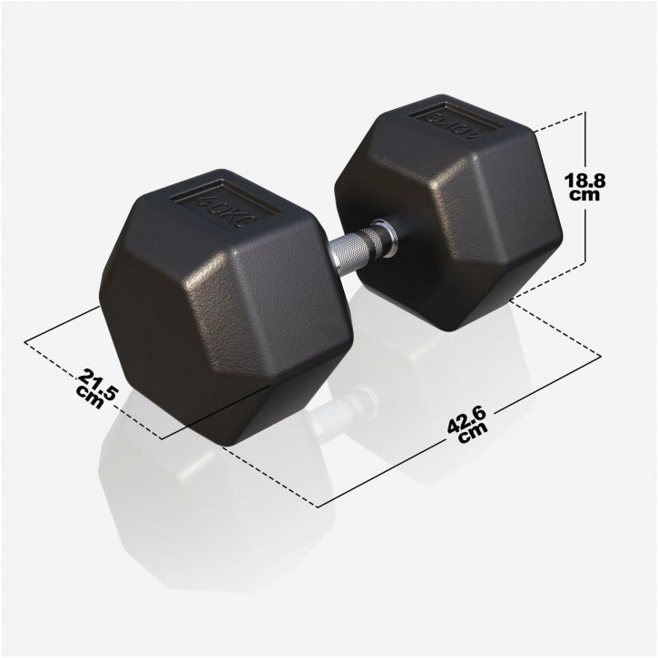 Gorilla Sports Dumbell hexagon 40 kg