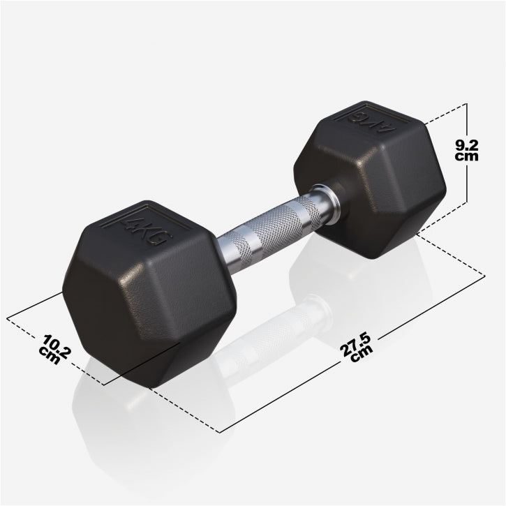 Gorilla Sports Dumbell hexagon 4 kg