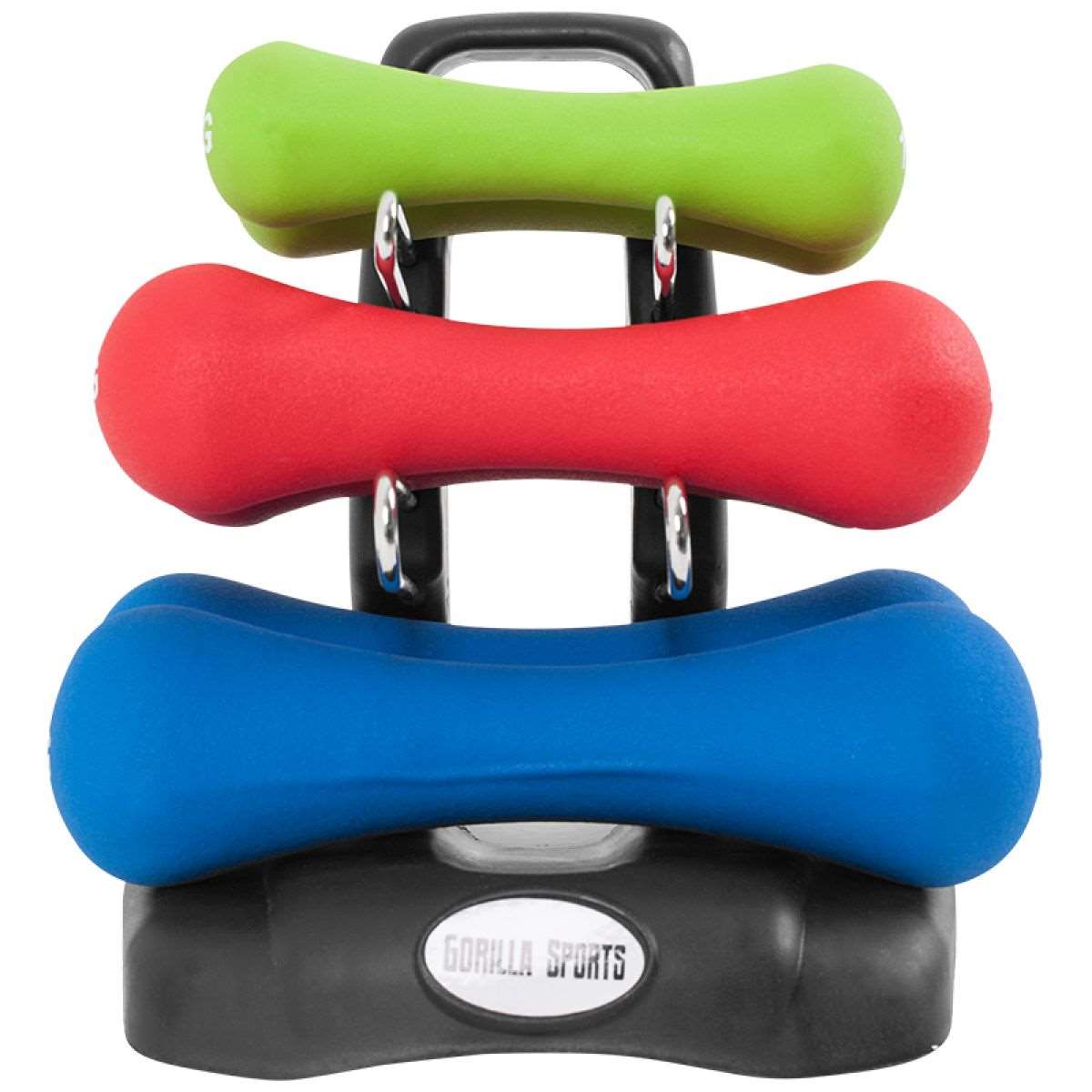 Gorilla Sports Aerobic halterset 12 kg met standaard