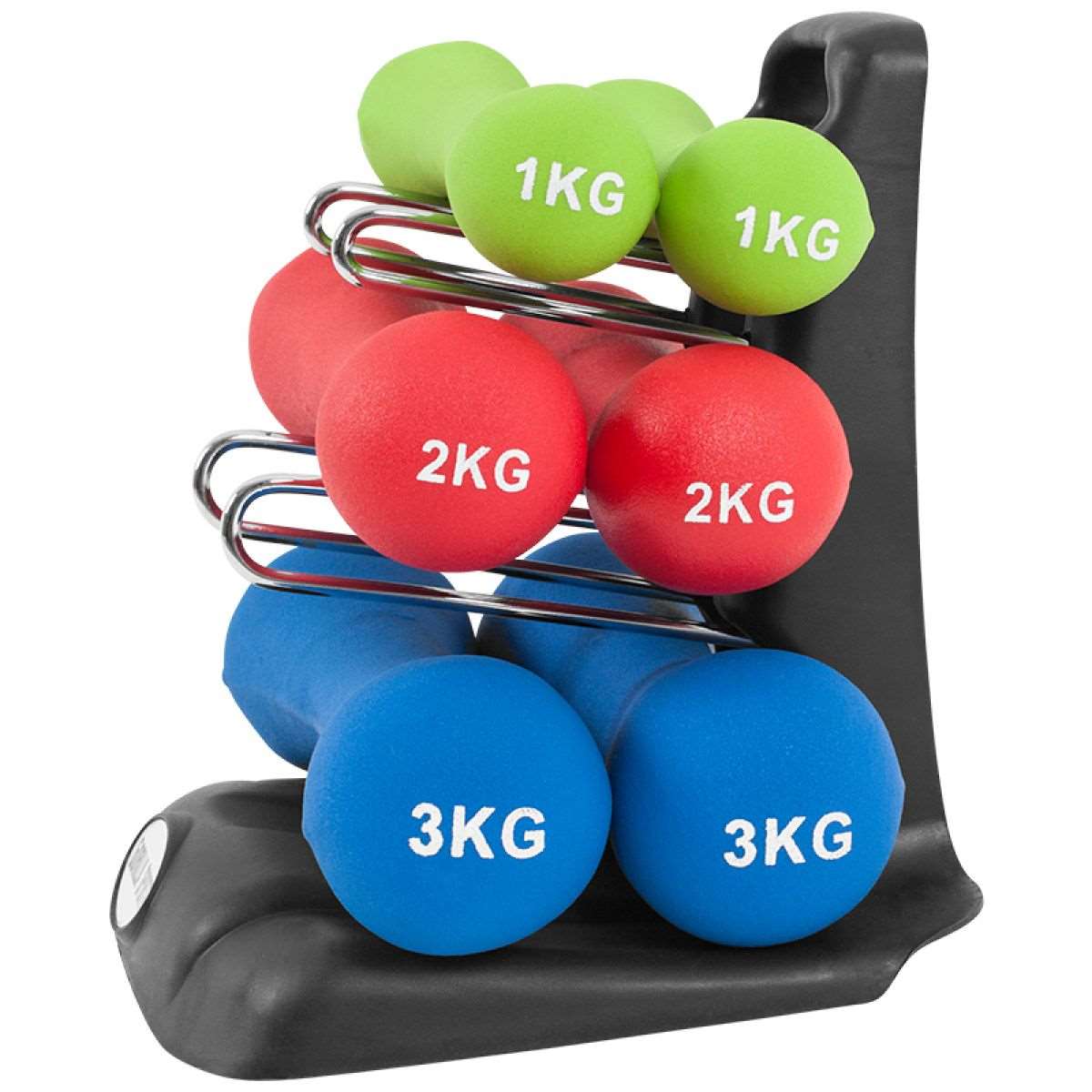 Gorilla Sports Aerobic halterset 12 kg met standaard