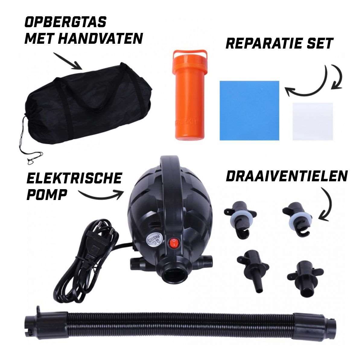 Gorilla Sports AirTrack Luchtmat 300 x 100 x 10 cm