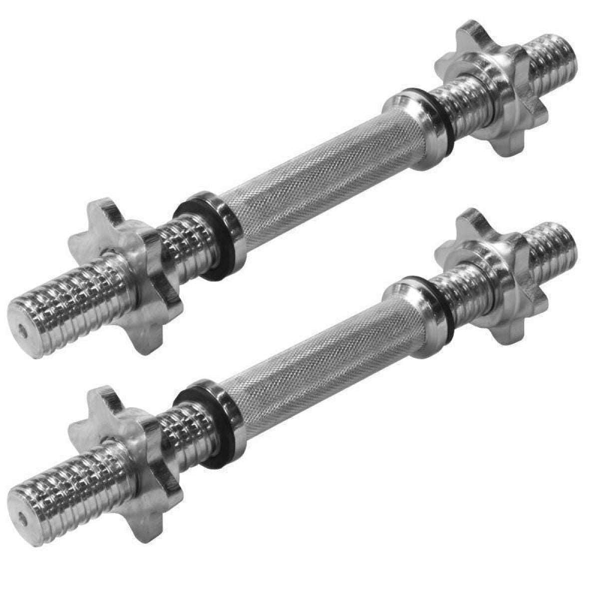 Gorilla Sports Dumbbellset 30 kg Gripper Gietijzer Rubber Coating