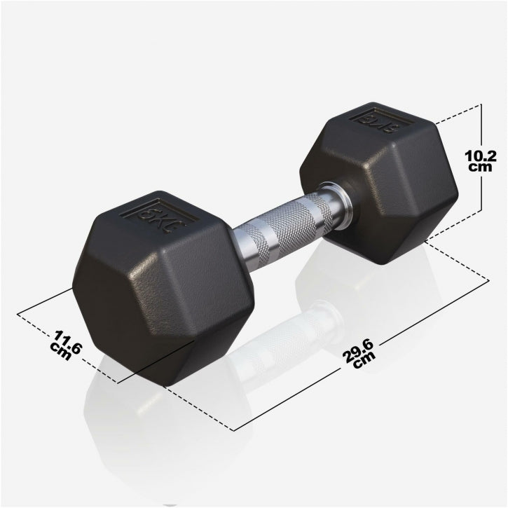 Gorilla Sports Dumbell hexagon 6 kg