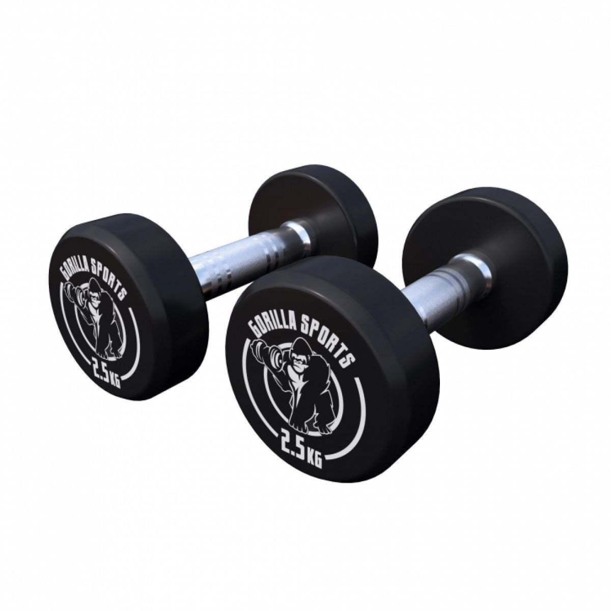Gorilla Sports Dumbell set 5 kg - 2 x 2,5 kg