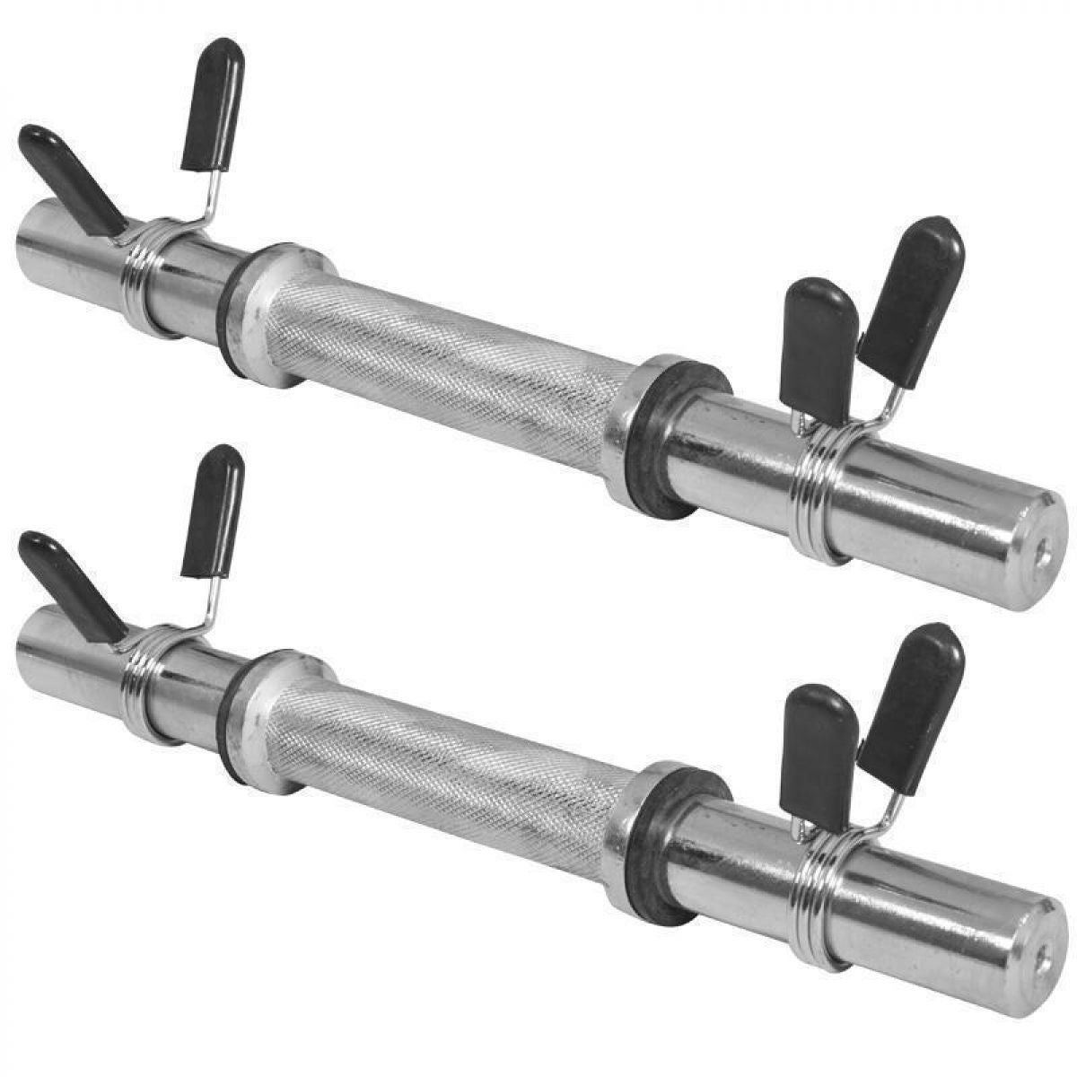 Gorilla Sports Dumbellset 20 kg Gripper Gietijzer Rubber Coating - Veersluiting