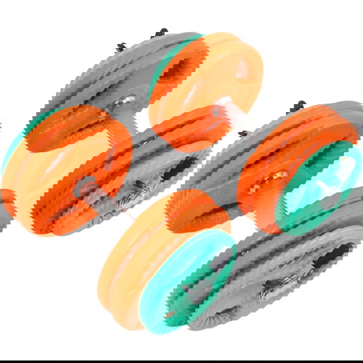 Gorilla Sports Dumbellset 30 kg Gripper Gietijzer Rubber Coating - Veersluiting