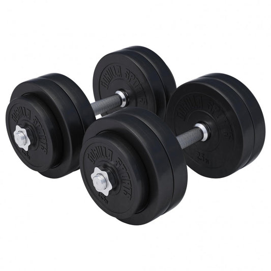 Gorilla Sports Dumbellset 30 kg Kunststof