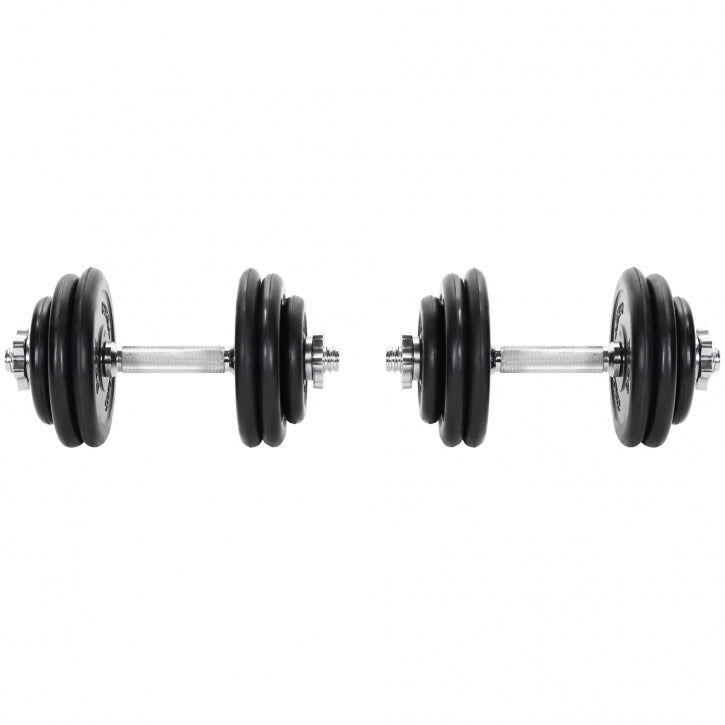 Gorilla Sports Dumbellset 30 kg Rubber