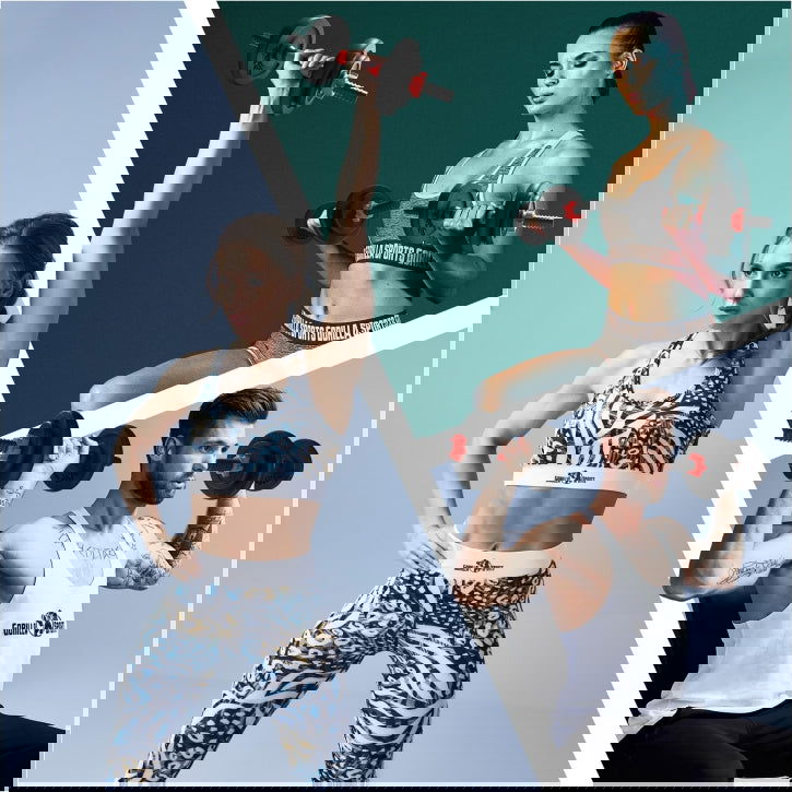 Gorilla Sports Dumbellset 30 kg gietijzer - 25 mm