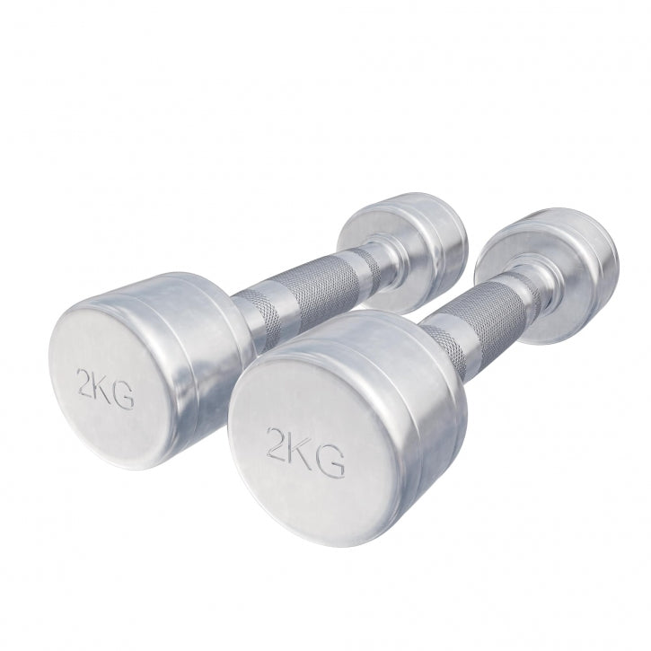 Gorilla Sports Dumbellset 4 kg (2 x 2 kg) Chroom