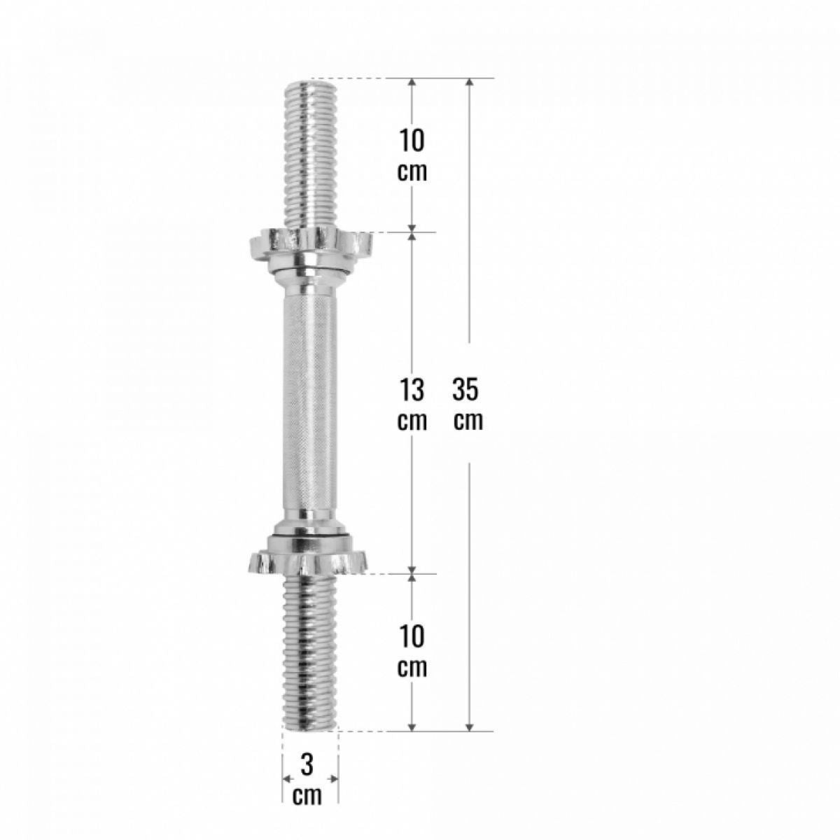Gorilla Sports Dumbellstang 35 cm (schroefsluiting)