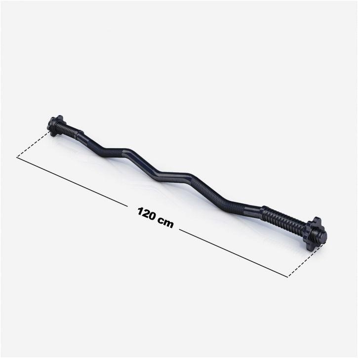 Gorilla Sports EZ Curl Stang 120 cm Zwart - Schroefsluiting