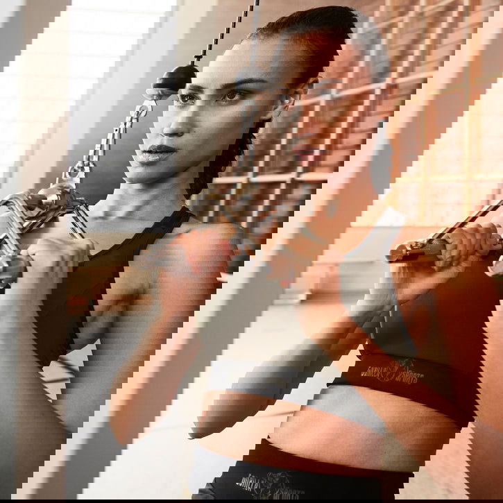 Gorilla Sports Enkele lat pulley handgreep