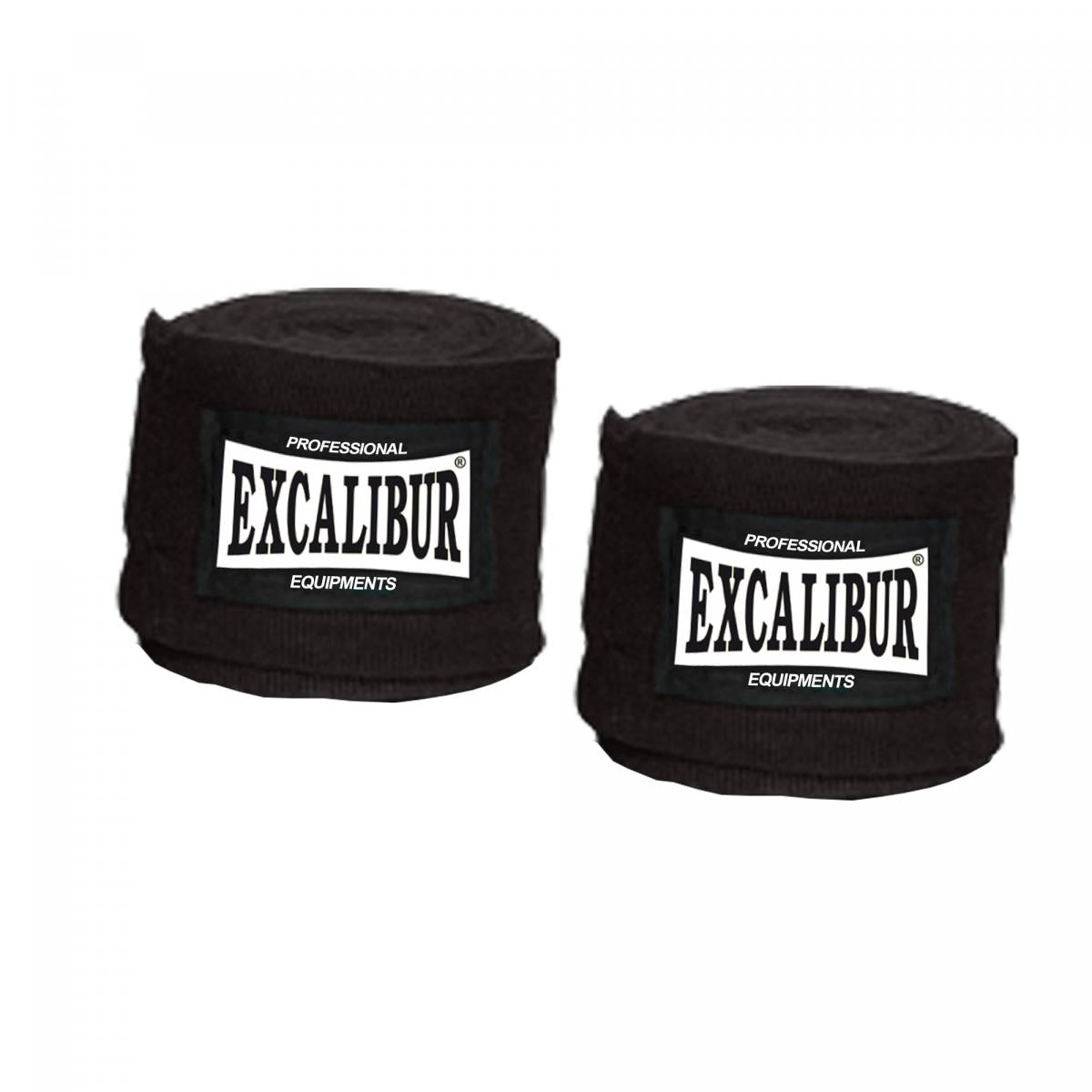 Gorilla Sports Excalibur boksbandage Club PRO Zwart