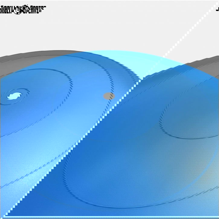 Gorilla Sports Fitnessbal Blauw 75 cm incl. pomp