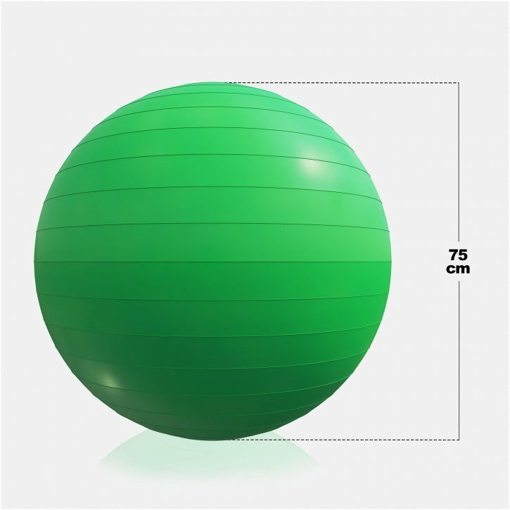 Gorilla Sports Fitnessbal Groen 75 cm incl. pomp