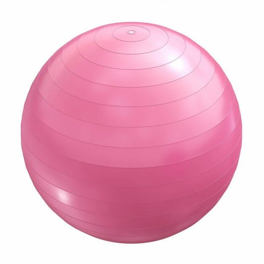 Gorilla Sports Fitnessbal Roze 55 cm incl. pomp