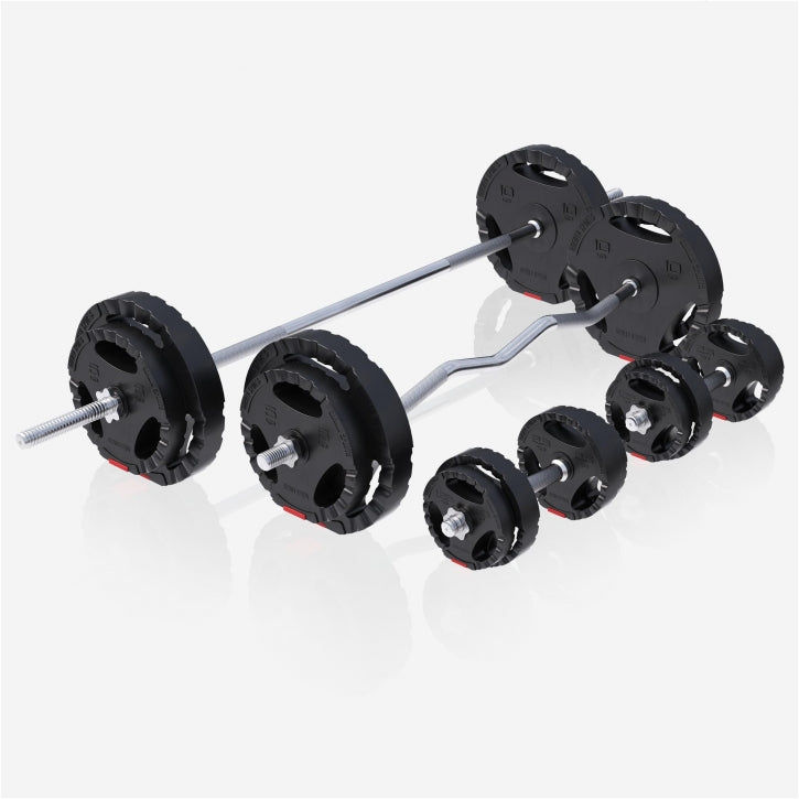 Gorilla Sports Fitnessbank + Halterset (Complete Set)