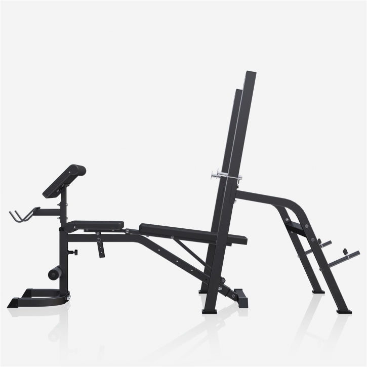 Gorilla Sports Halterbank met Squat Rack Zwart