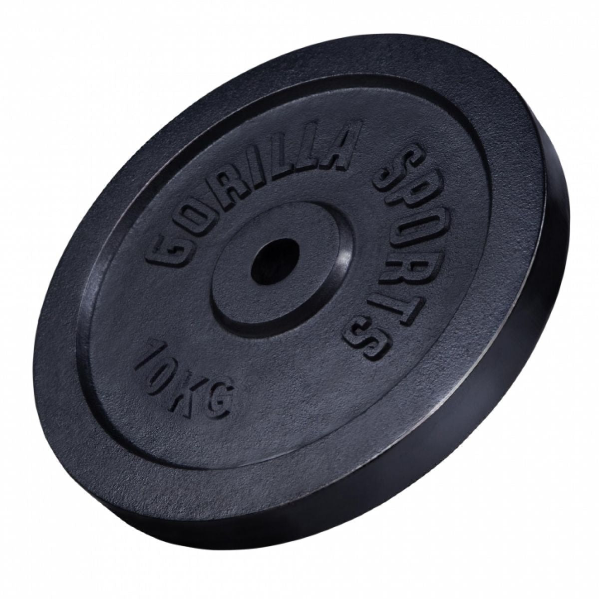 Gorilla Sports Halterschijf 10 kg Gietijzer Zwart - 31 mm