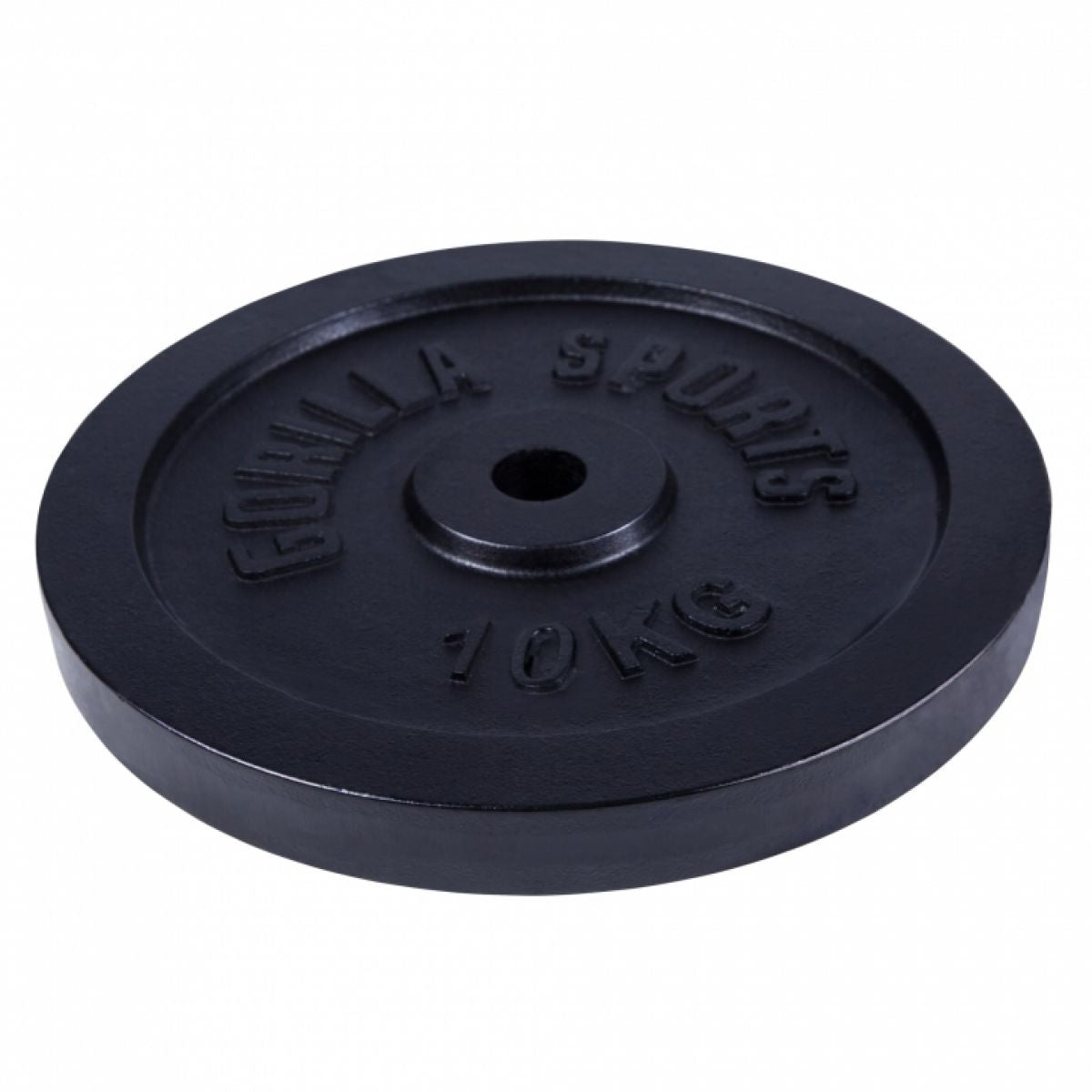 Gorilla Sports Halterschijf 10 kg Gietijzer Zwart - 31 mm