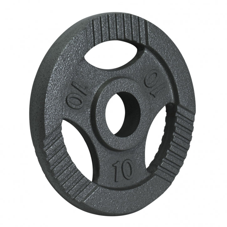 Gorilla Sports Halterschijf 10 kg Gripper Gietijzer Zilver - 50/51 mm